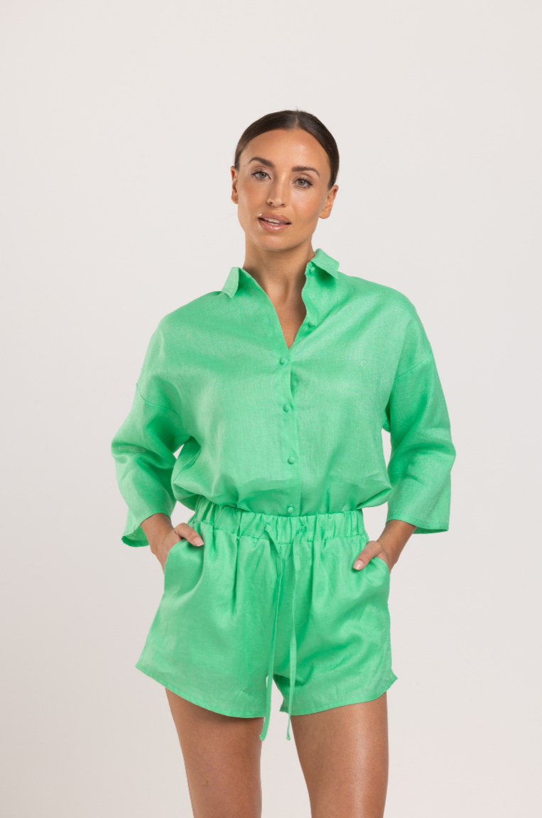 Rita Short - Linnen Groen
